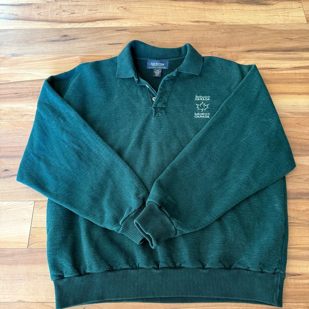 Green Non Fiction Polo Sweatshirt